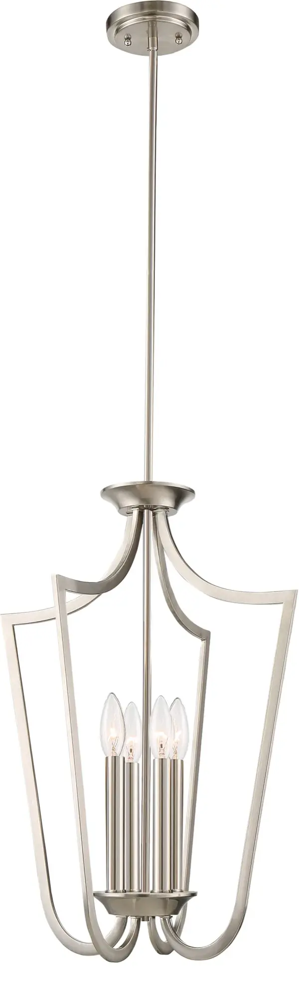 Laguna 4-Light Caged Pendant in Brushed Nickel