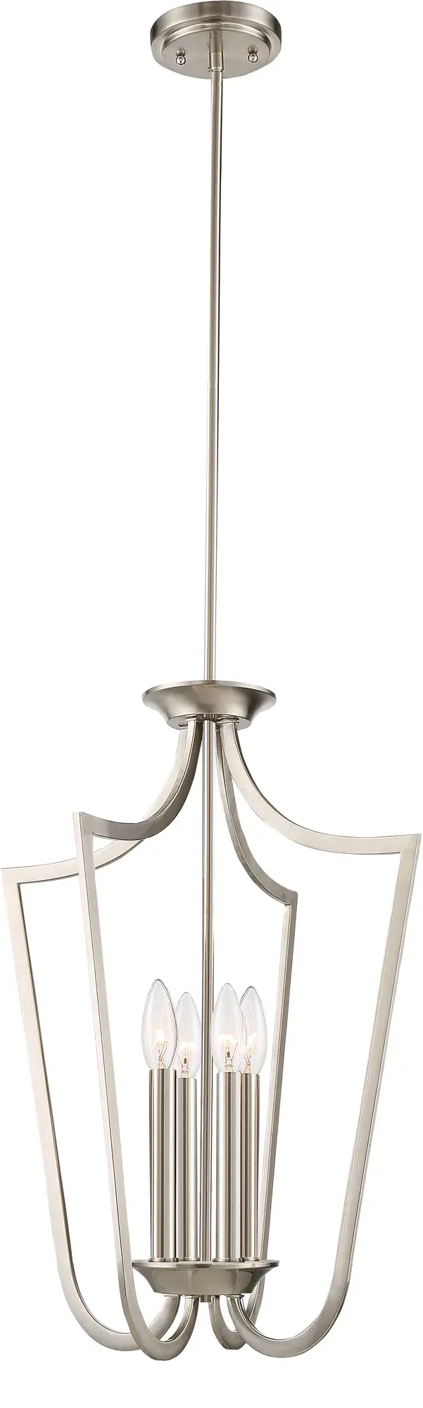 Laguna 4-Light Caged Pendant in Brushed Nickel