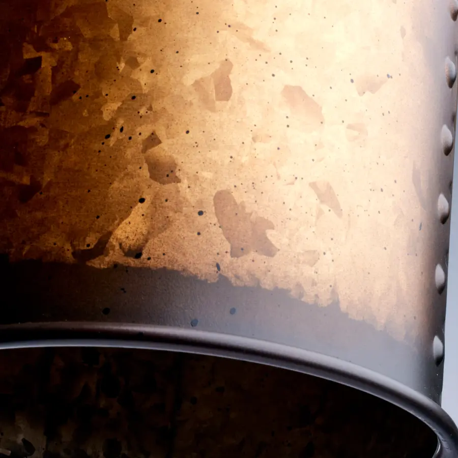 Kettle Mini Pendant with Vintage Lamp - Weathered Brass - Image 4