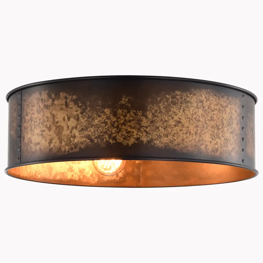 Kettle 3-Light Flush Mount with Vintage Edison Bulbs - Image 2