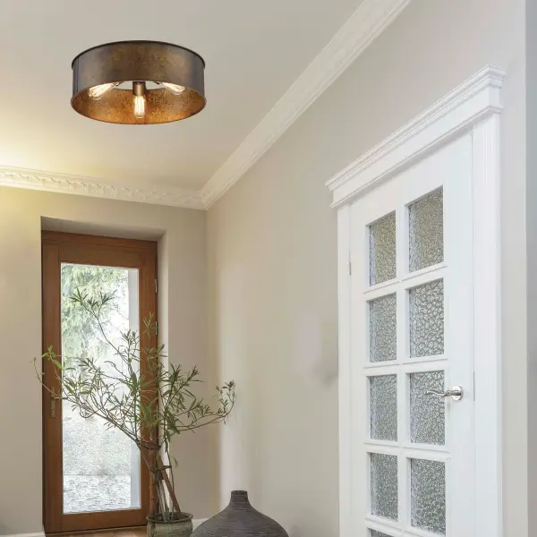 Kettle 3-Light Flush Mount with Vintage Edison Bulbs - Image 11