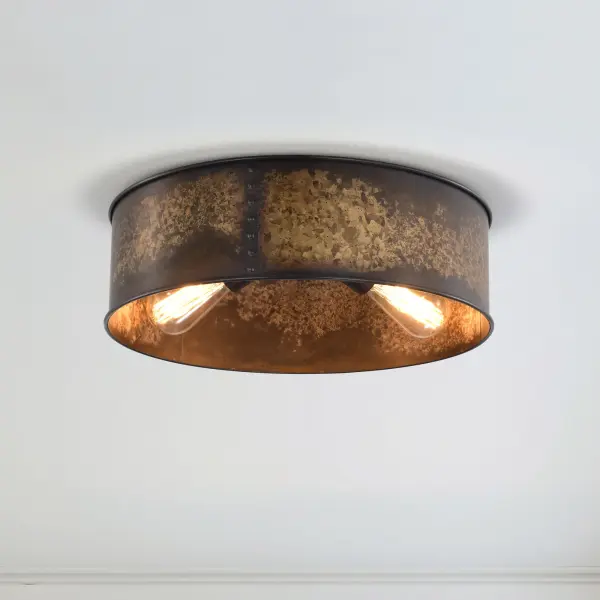 Kettle 3-Light Flush Mount with Vintage Edison Bulbs - Image 13