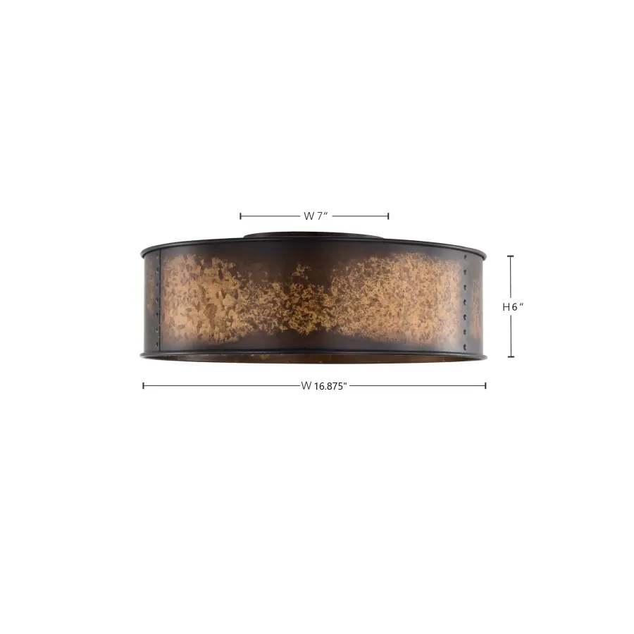 Kettle 3-Light Flush Mount with Vintage Edison Bulbs - Image 14