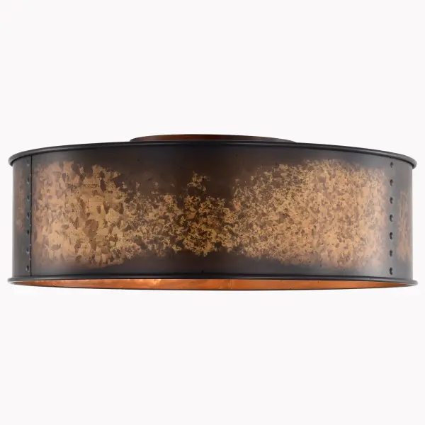 Kettle 3-Light Flush Mount with Vintage Edison Bulbs - Image 4