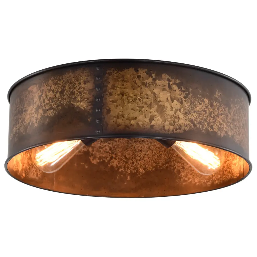Kettle 3-Light Flush Mount with Vintage Edison Bulbs - Image 6
