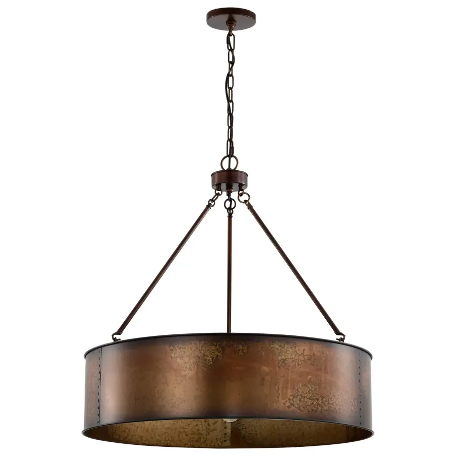 Kettle 5-Light Oversized Pendant with Vintage Edison Bulbs - Image 1