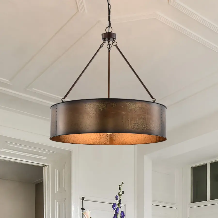 Kettle 5-Light Oversized Pendant with Vintage Edison Bulbs - Image 15