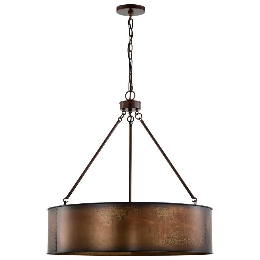 Kettle 5-Light Oversized Pendant with Vintage Edison Bulbs - Image 3