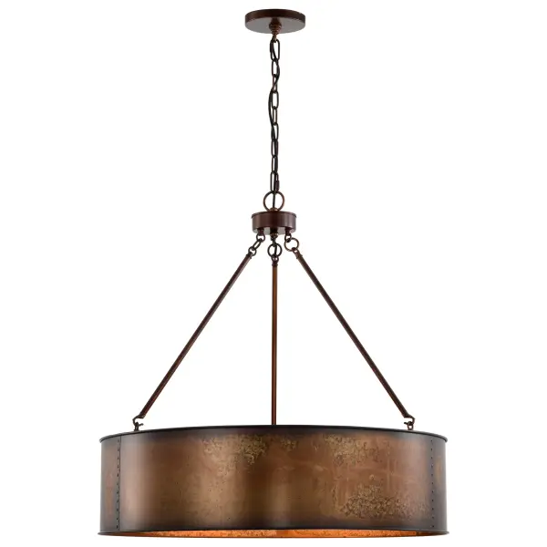 Kettle 5-Light Oversized Pendant with Vintage Edison Bulbs - Image 4