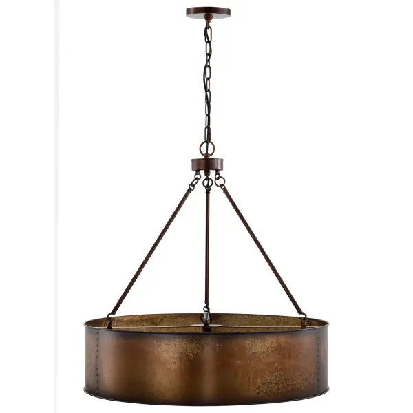 Kettle 5-Light Oversized Pendant with Vintage Edison Bulbs - Image 5