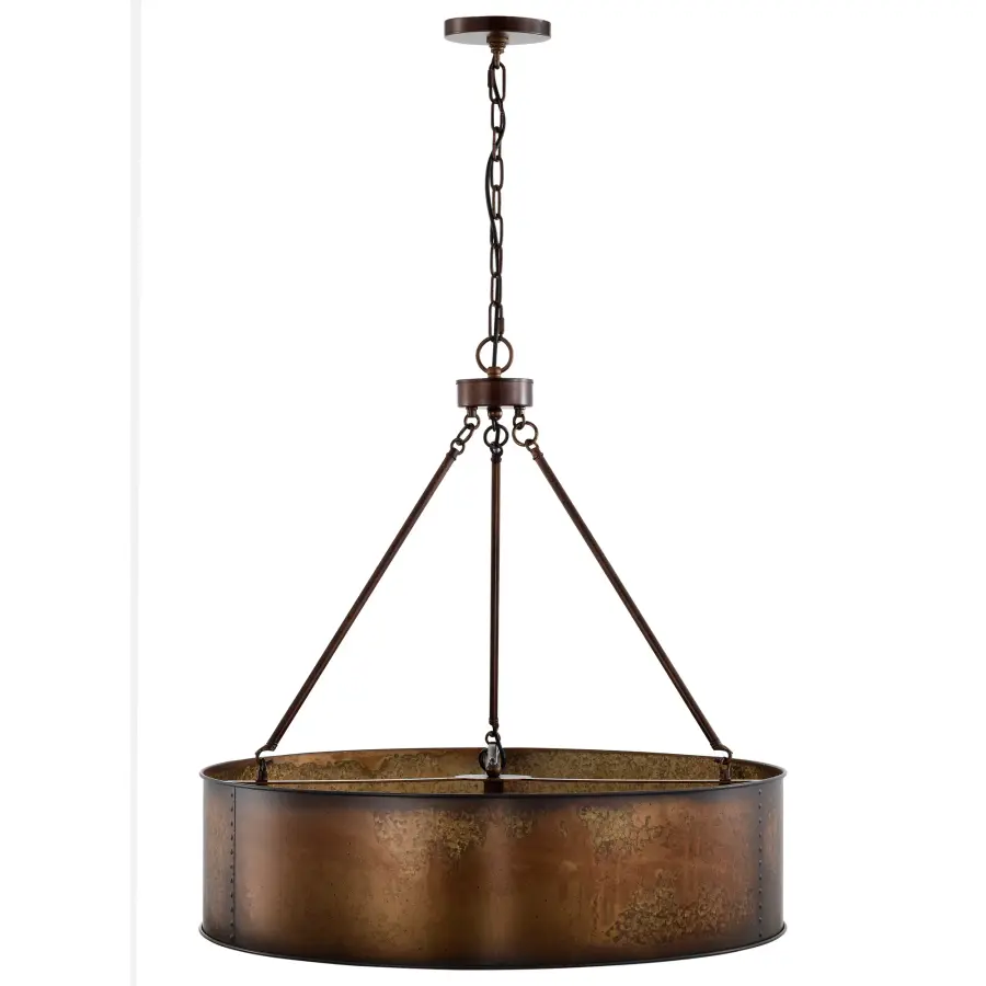 Kettle 5-Light Oversized Pendant with Vintage Edison Bulbs - Image 5