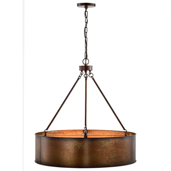 Kettle 5-Light Oversized Pendant with Vintage Edison Bulbs - Image 6