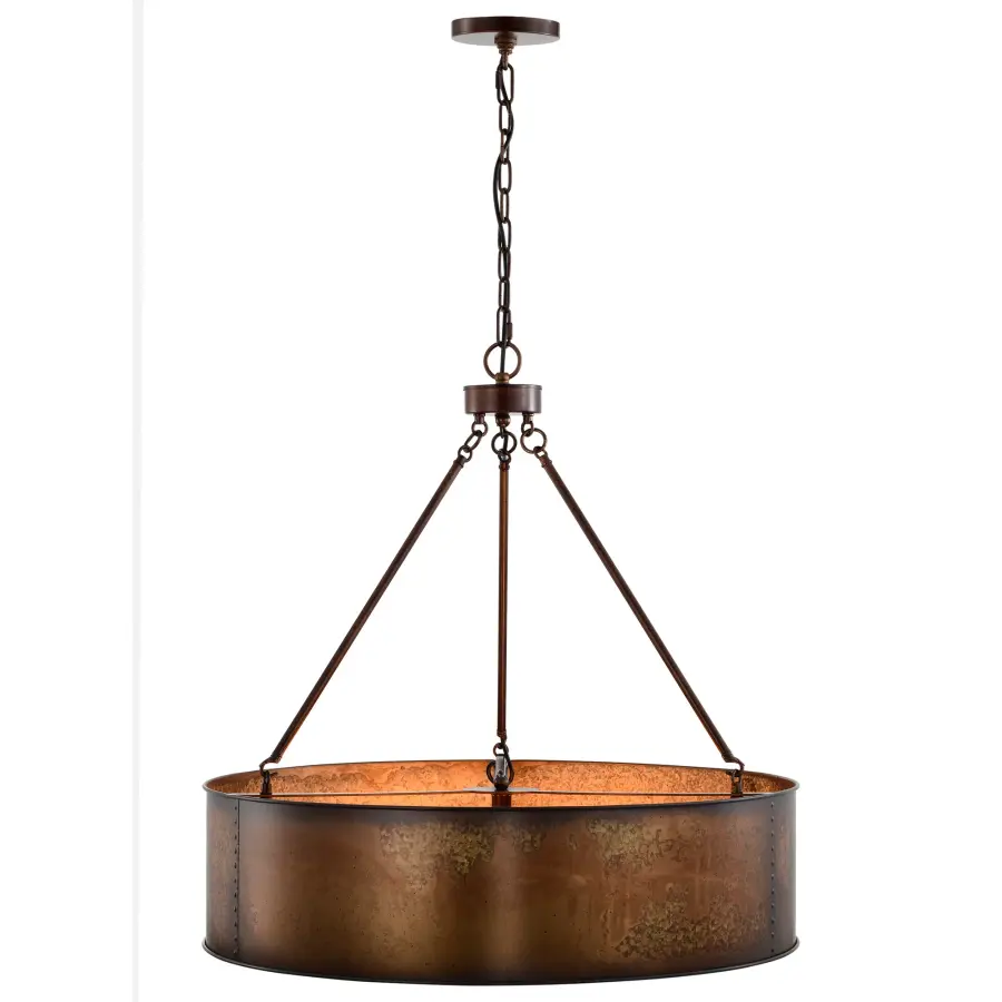 Kettle 5-Light Oversized Pendant with Vintage Edison Bulbs - Image 6
