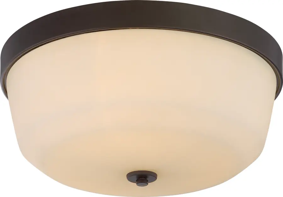 Laguna 3-Light Flush Mount with White Glass
