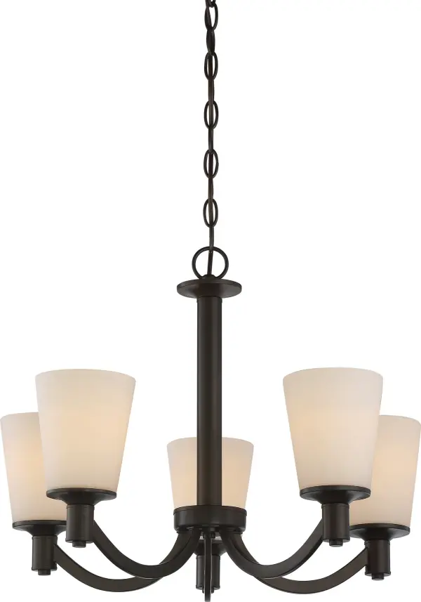 Sophisticated 5-Light Chandelier Blends Traditional Charm with Modern Appeal - Image 1