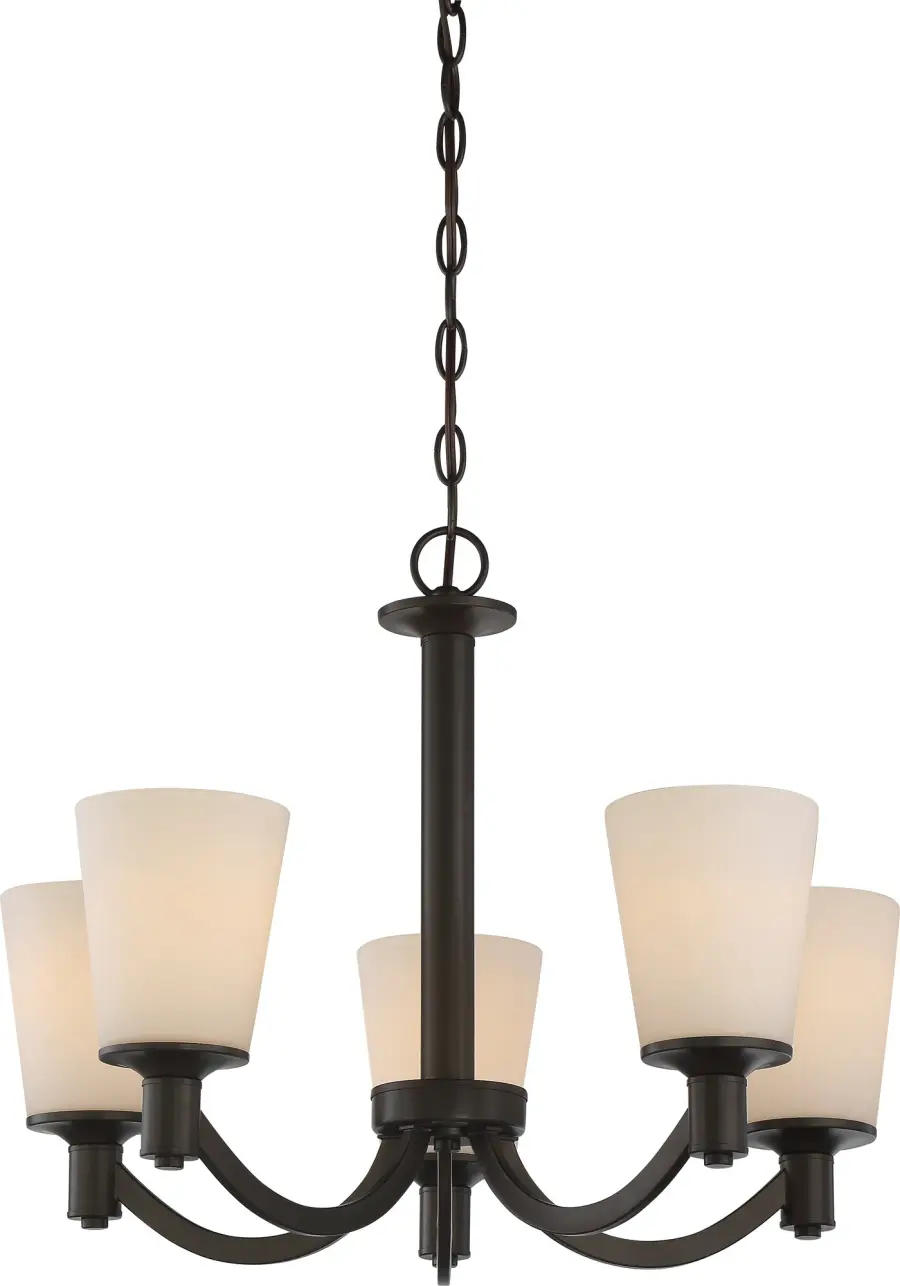 Sophisticated 5-Light Chandelier Blends Traditional Charm with Modern Appeal - Image 1