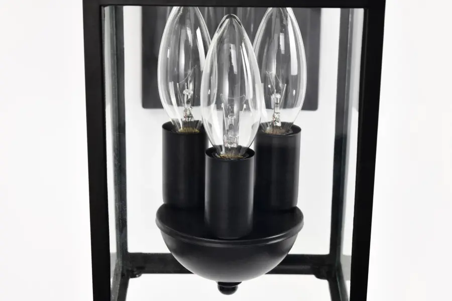 Jamesport Outdoor Wall Lantern 11" - Matte Black - Image 11