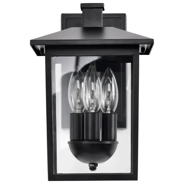Jamesport Outdoor Wall Lantern 11" - Matte Black - Image 4