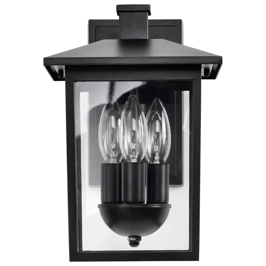 Jamesport Outdoor Wall Lantern 11" - Matte Black - Image 4