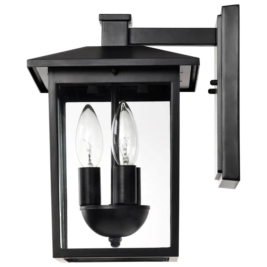 Jamesport Outdoor Wall Lantern 11" - Matte Black - Image 6
