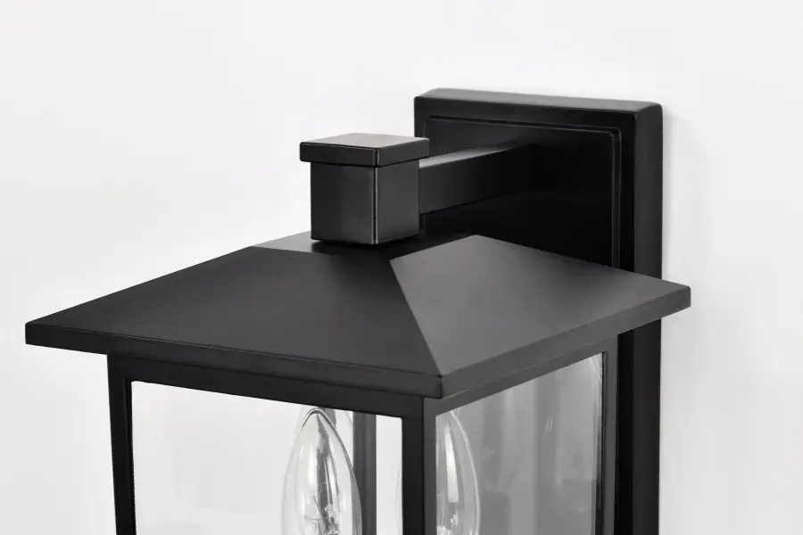 Jamesport Outdoor Wall Lantern 11" - Matte Black - Image 7