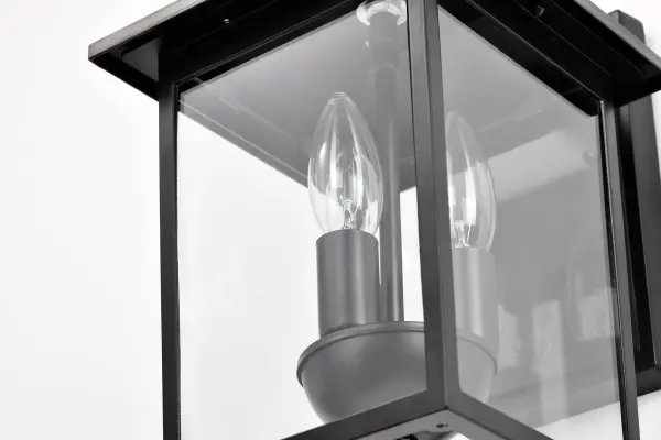 Jamesport Outdoor Wall Lantern 11" - Matte Black - Image 10