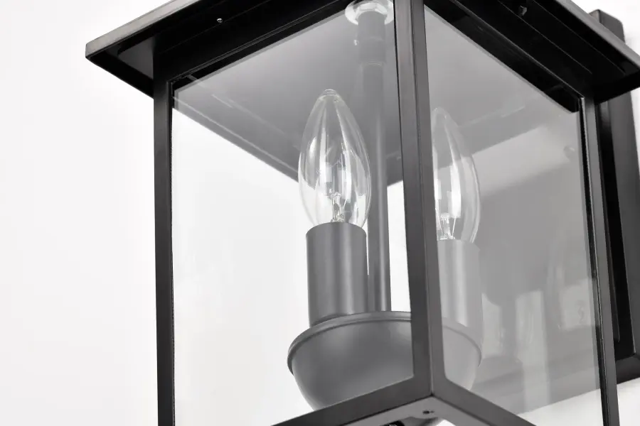 Jamesport Outdoor Wall Lantern 11" - Matte Black - Image 10