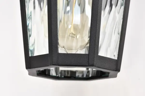 Classic Outdoor Wall Light with Provincial Charm and Water Glass Detail - Image 11