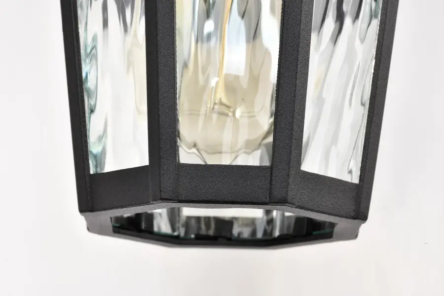 Classic Outdoor Wall Light with Provincial Charm and Water Glass Detail - Image 11