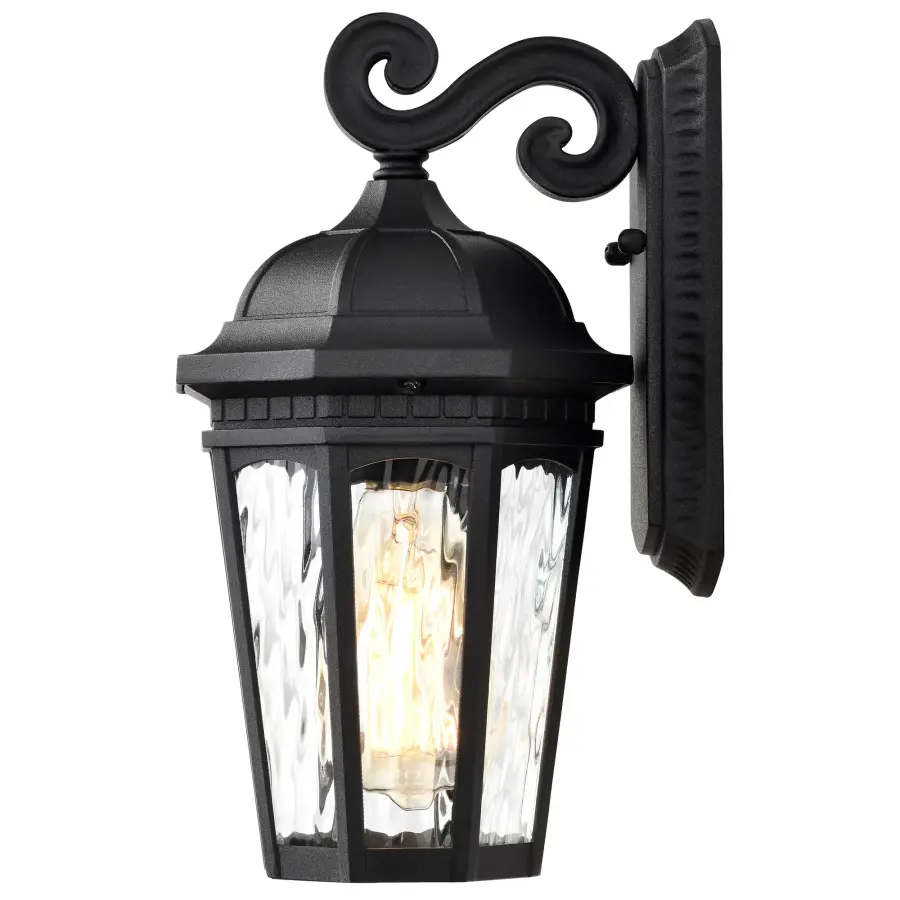 Classic Outdoor Wall Light with Provincial Charm and Water Glass Detail - Image 5