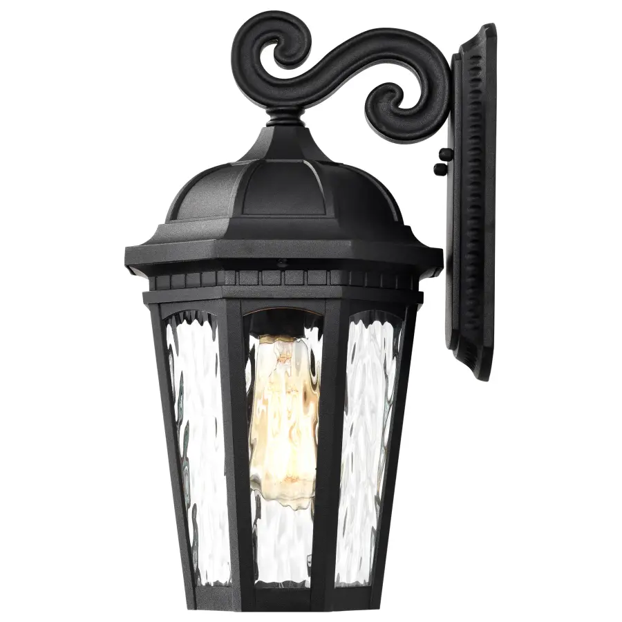 Classic Outdoor Wall Light with Provincial Charm and Water Glass Detail - Image 5