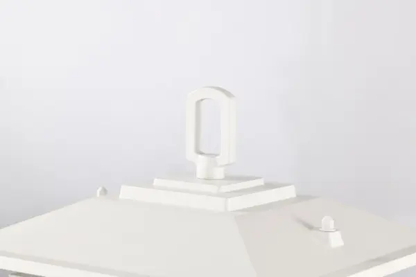 Cove Neck Outdoor Post Light - White with Clear Seeded Glass - Image 5