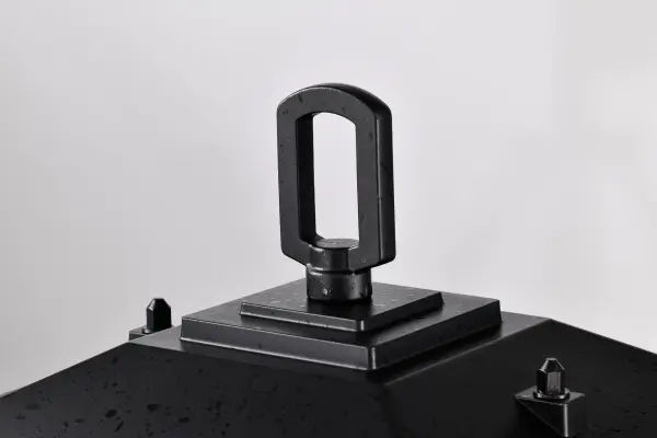 Cove Neck Outdoor Post Light - Textured Black with Clear Seeded Glass - Image 8