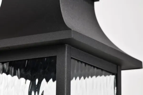 Austen 20" Outdoor Post Light Lantern in Matte Black - Image 7