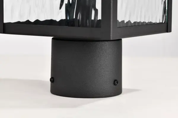Austen 20" Outdoor Post Light Lantern in Matte Black - Image 10