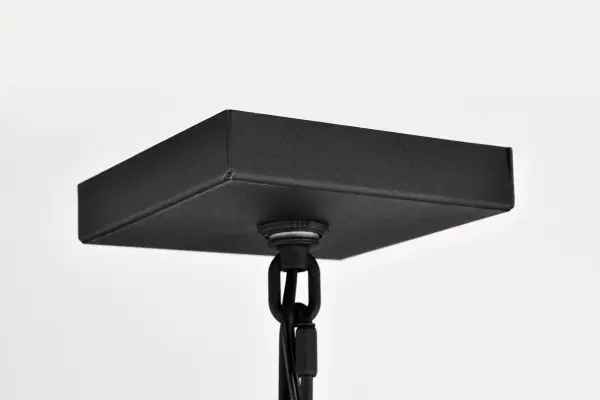 Austen Outdoor Hanging Light 17" - Matte Black with Clear Water Glass - Image 6