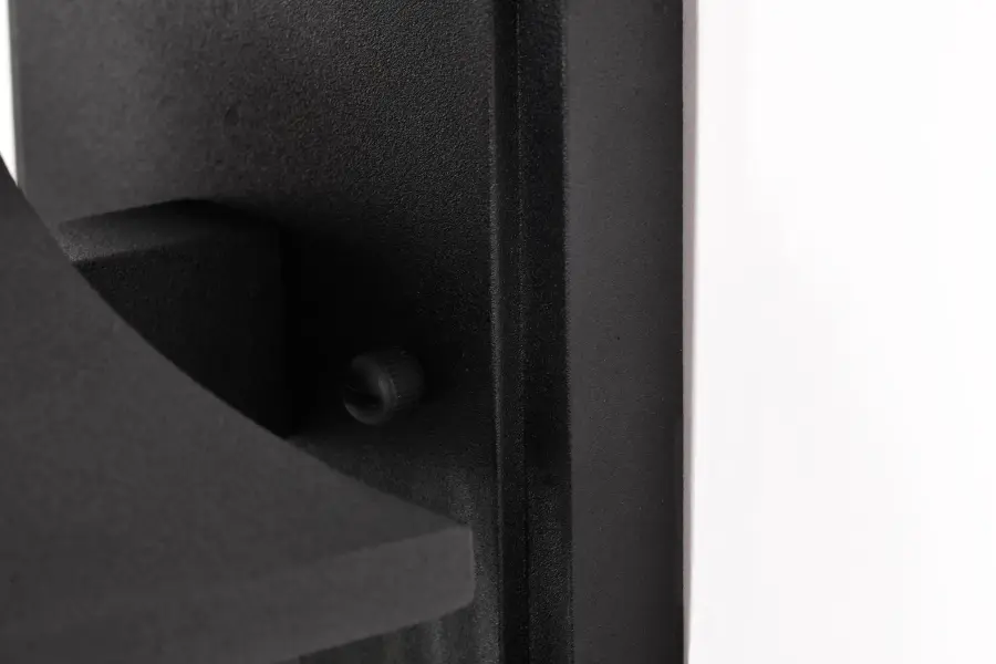 Austen Outdoor Wall Light 13" - Matte Black with Clear Water Glass - Image 12