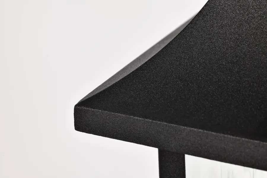 Austen Outdoor Large Wall Light - Matte Black with Clear Water Glass - Image 11