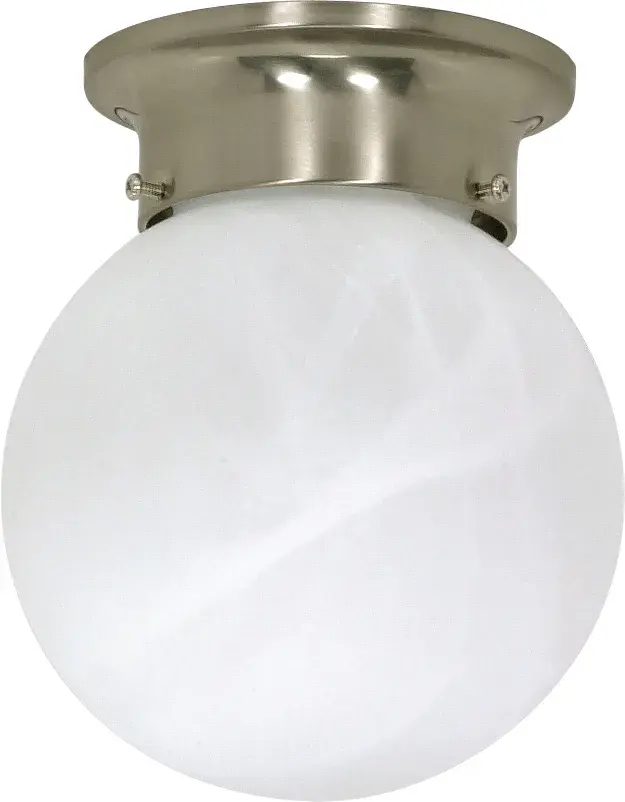 6-Inch Alabaster Ball Ceiling Light - Image 1