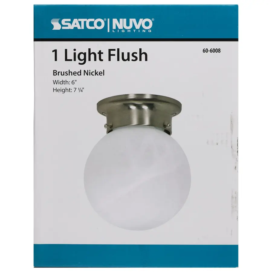 6-Inch Alabaster Ball Ceiling Light - Image 2