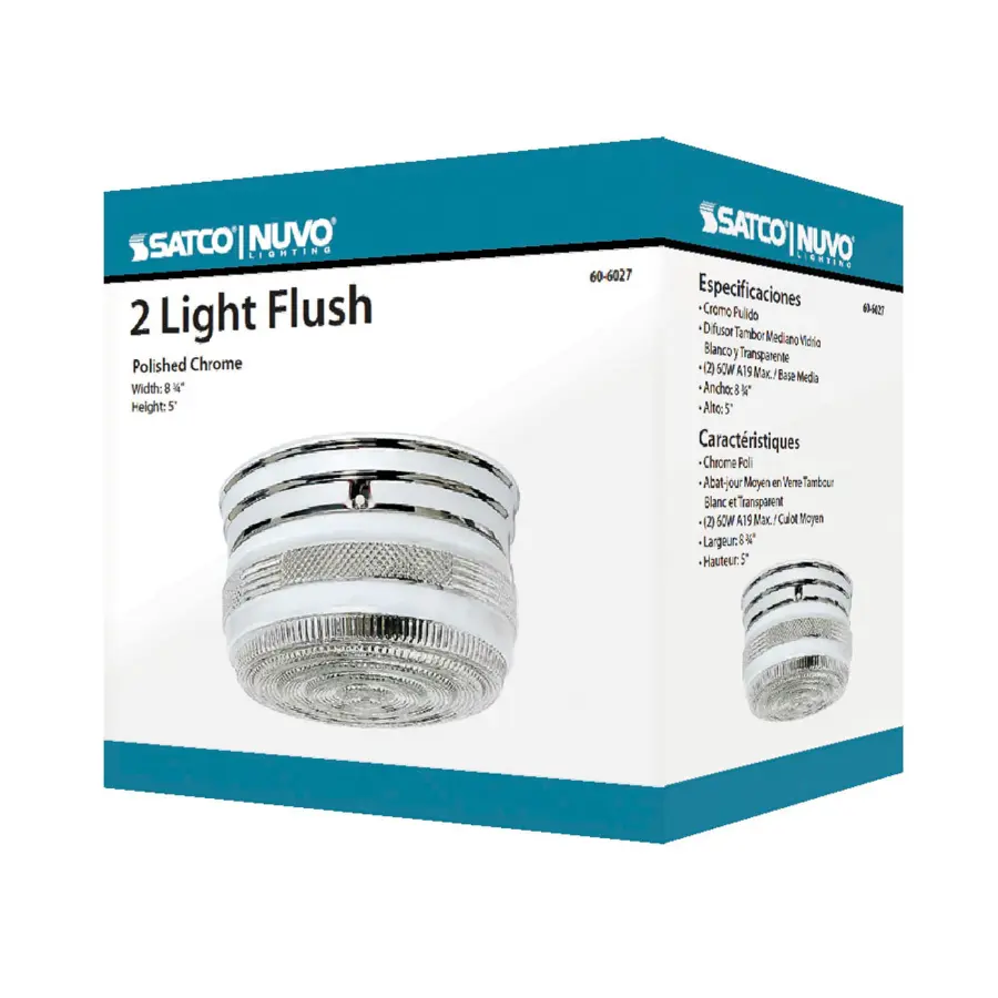 Crystal Drum Flush Mount Ceiling Light - Image 3