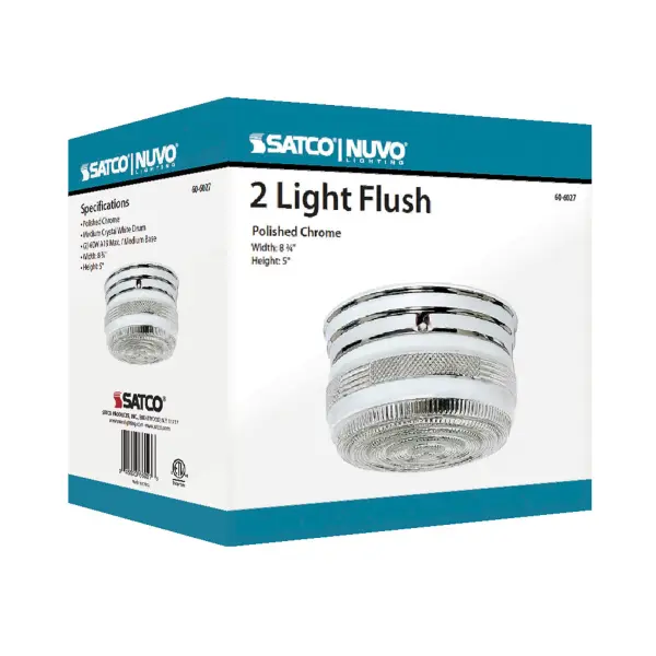 Crystal Drum Flush Mount Ceiling Light - Image 4