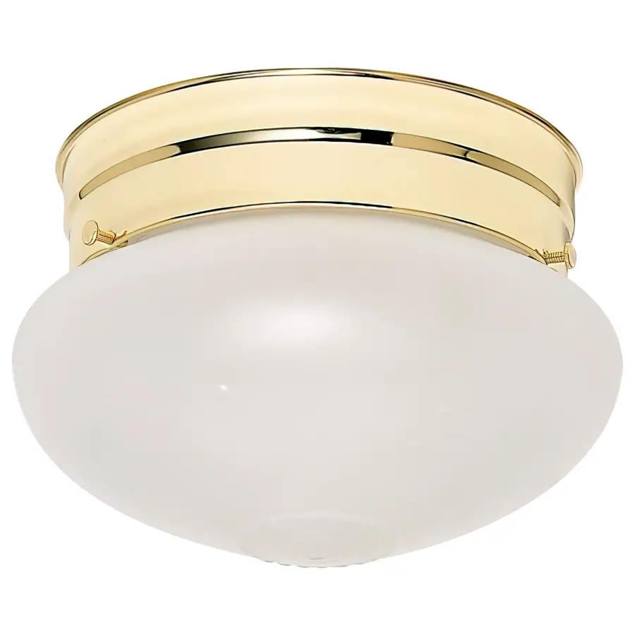 Small Frosted Grape Mushroom Flush Mount - Image 1