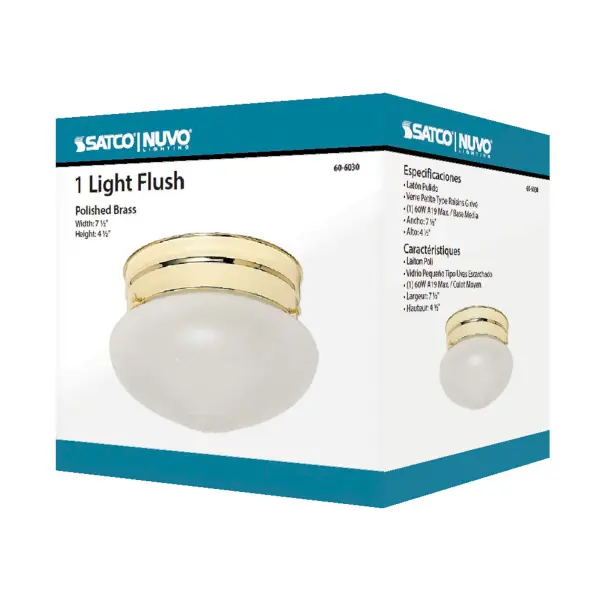 Small Frosted Grape Mushroom Flush Mount - Image 3