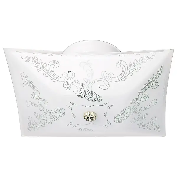 This compact 12-inch flush mount offers traditional floral styling at an accessible price point. Perfect for smaller spaces needing functional lighting with decorative appeal, though limited to 60W output.