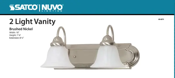 The Ballerina vanity light combines timeless design with practical illumination. Its alabaster glass bell shades provide soft, diffused lighting ideal for bathroom tasks, while the nickel finish adds a refined touch. - alternate view
