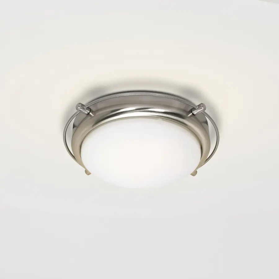 Polaris 2-Light Flush Mount with Satin Frosted Glass - Image 6
