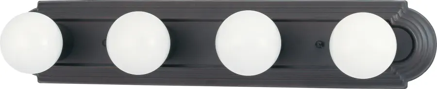 4-Light Racetrack Vanity Light - 24 Inch - Image 1