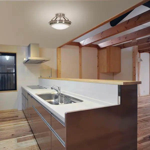 The Polaris semi-flush mount combines geometric simplicity with practical functionality. Its 14-inch profile and frosted glass shades provide even illumination while the brushed nickel finish complements modern and transitional interiors. - alternate view