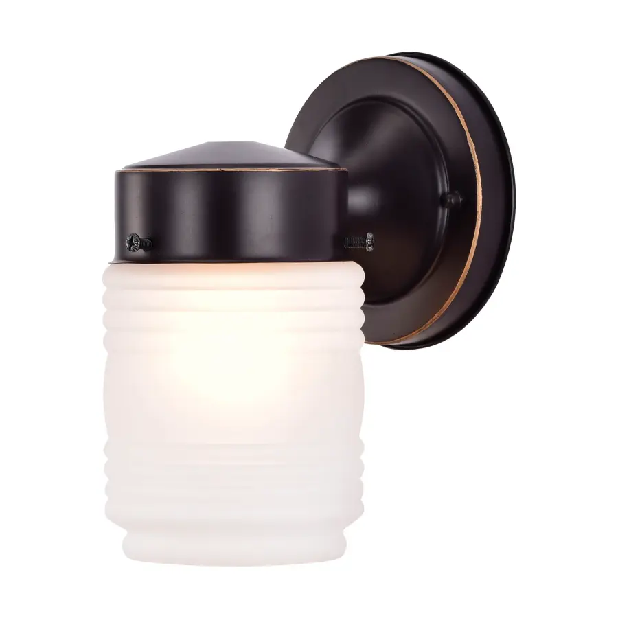 Mason Jar Outdoor Wall Light with Frosted Glass - Image 2